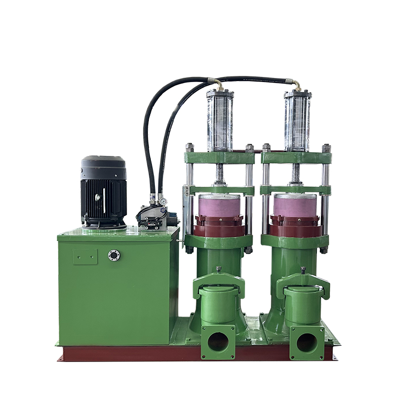 市政污水處理廠使用2臺YBH400咸陽柱塞泥漿泵